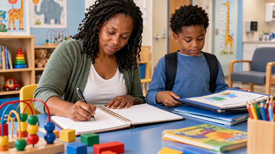 Preparing notes for a child support appointment