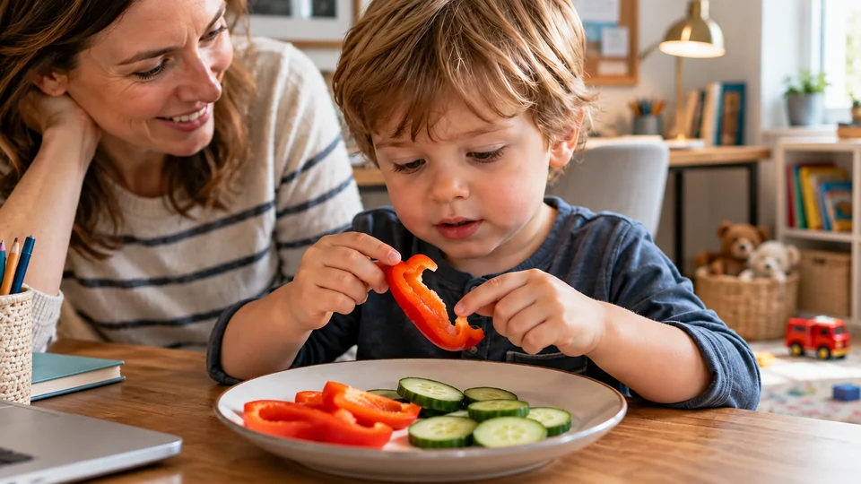Little Hands Explore Fresh Vegetables