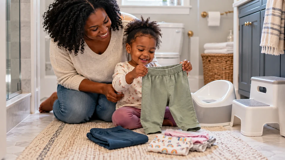 Potty Clothes Beside the Potty