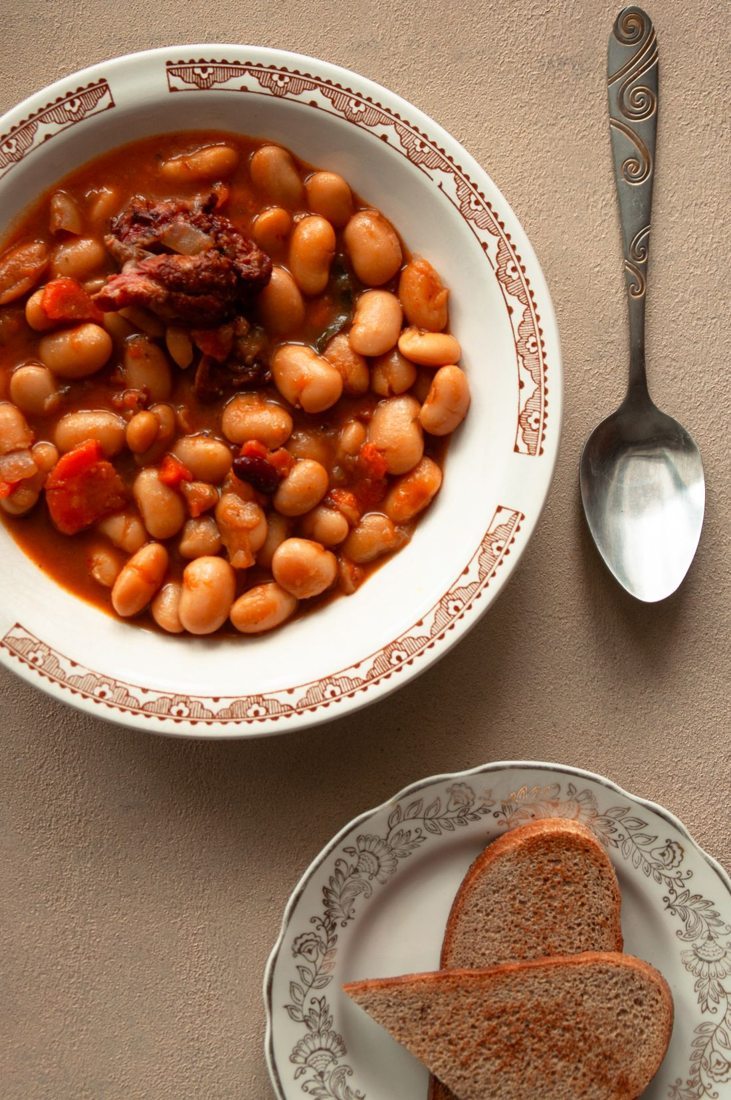 Beans served in a bowl